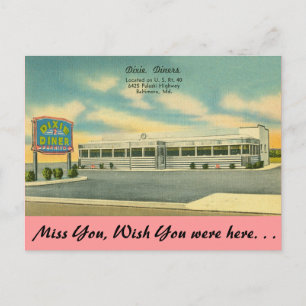 Maryland, Dixie Diners, Baltimore Vykort