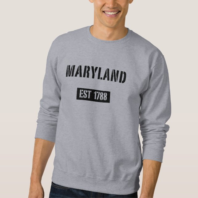 Maryland EST T-tröja 1788 Långärmad Tröja (Framsida)