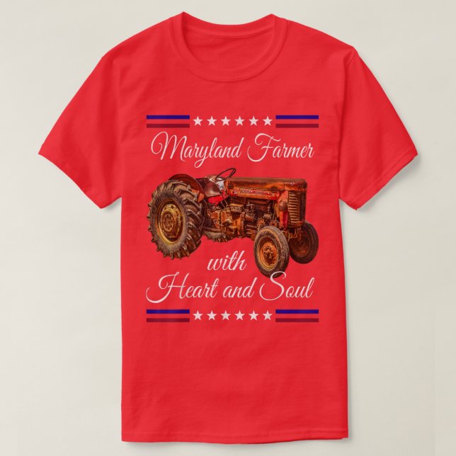 Maryland Farmer Retro T Shirt (Design framsida)
