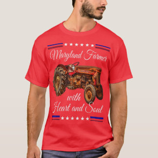 Maryland Farmer Retro T Shirt