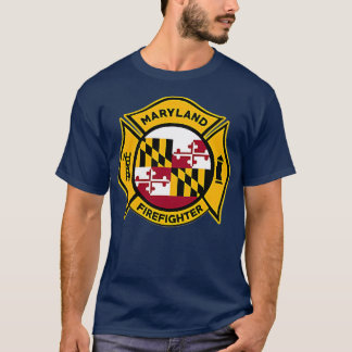 Maryland Fire Department Firefighters Firemen T Shirt
