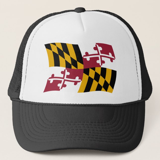 Maryland Flagg Hatt Keps (Framsida)