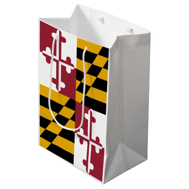 Maryland Flagga (Framsidan Vinklad)