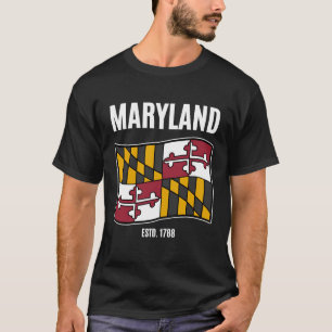 Maryland flagga 1788 t shirt
