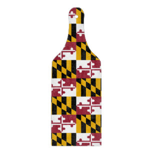 Maryland flagga av glasspadar