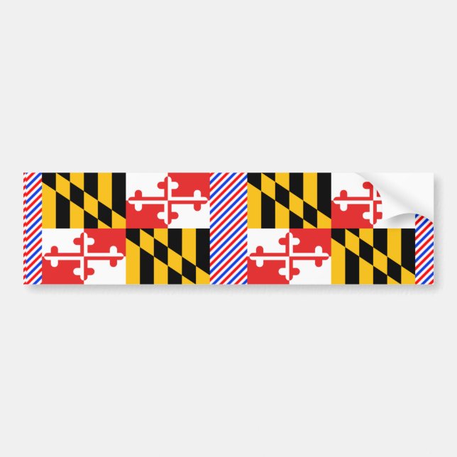 Maryland flagga bildekal (Framsidan)
