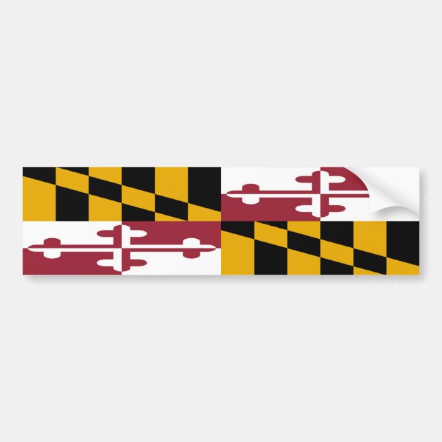 Maryland flagga bildekal (Framsidan)