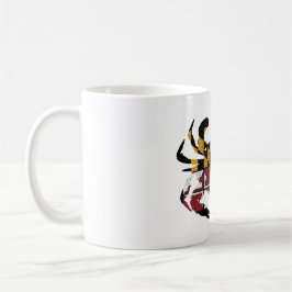 Maryland Flagga Blue Crab Kaffemugg