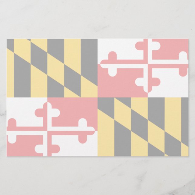 Maryland flagga brevpapper (Framsida)
