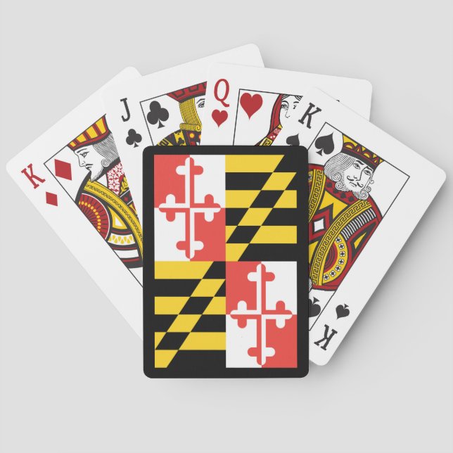 Maryland Flagga Classic-spelkort Casinokort (Baksidan)
