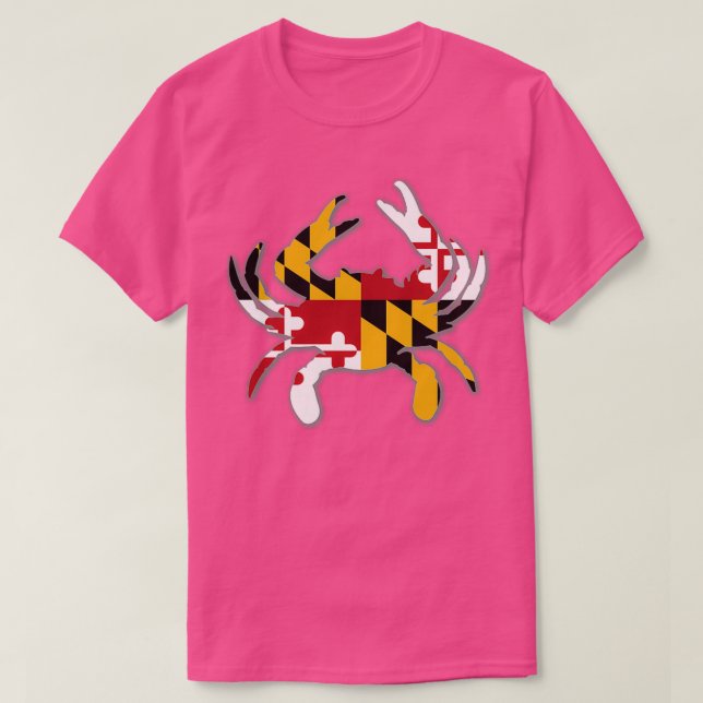 Maryland Flagga Crab 5 T Shirt (Design framsida)