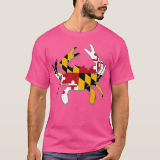 Maryland Flagga Crab 5 T Shirt