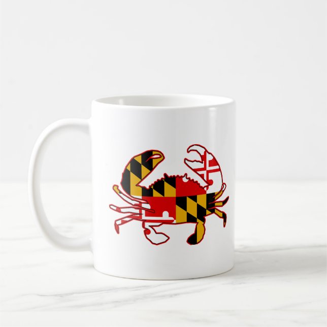 Maryland Flagga Crab Kaffemugg (Vänster)