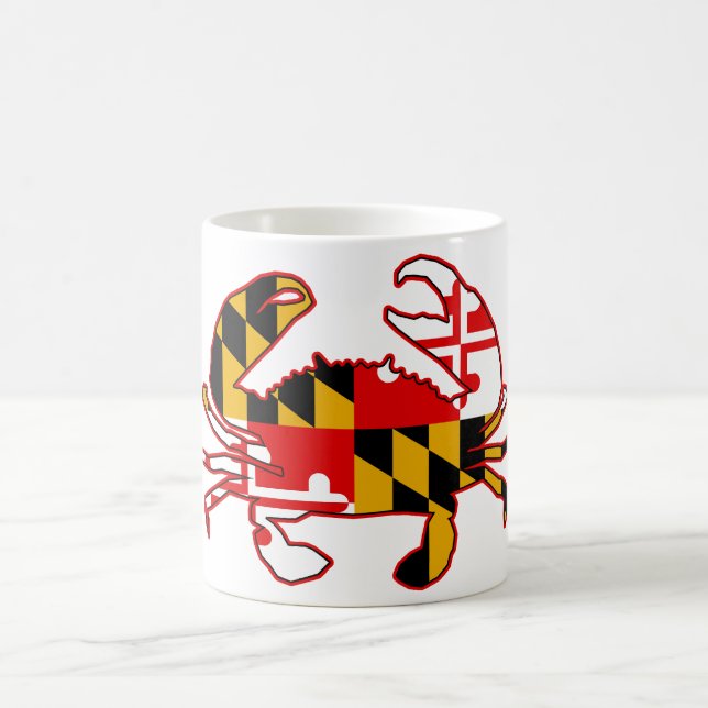 Maryland Flagga Crab Kaffemugg (Center)