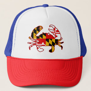 Maryland Flagga Crab Keps