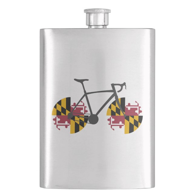 Maryland Flagga Cycling Fickplunta (Framsidan)