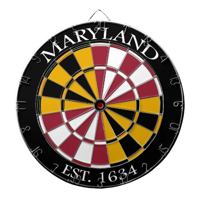 Maryland Flagga Dartboard Darttavla (Framsidan)