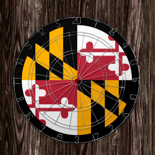 Maryland Flagga Dartboard & Maryland /USA-speltavl Darttavla