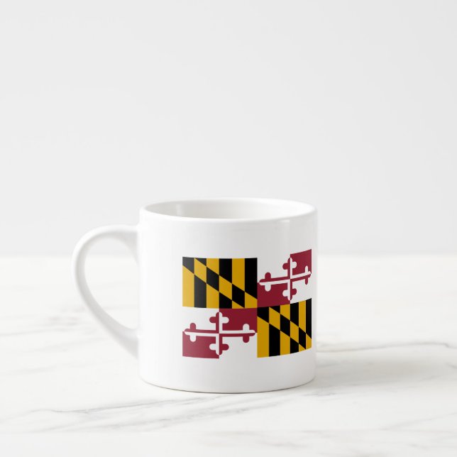 Maryland Flagga Espressomugg (Vänster)