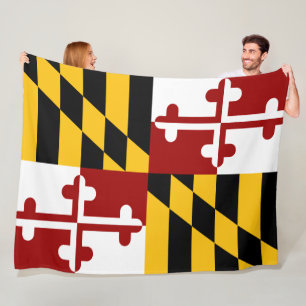 Maryland flagga fleecefilt