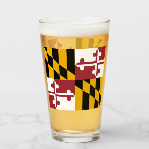 Maryland Flagga Glaskopp
