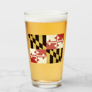 MARYLAND-Flagga Glaskopp