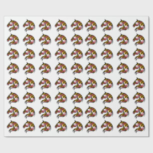 Maryland Flagga Häst Huvud Inpackningspapper Presentpapper