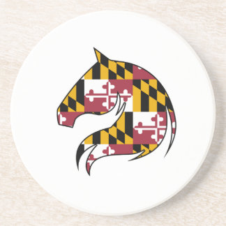 Maryland Flagga Hästhuvud Pappersunderlägg Underlägg
