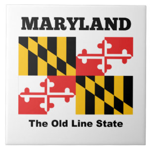 Maryland flagga kakelplatta
