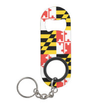 Maryland Flagga Keychain Flaska-öppnare