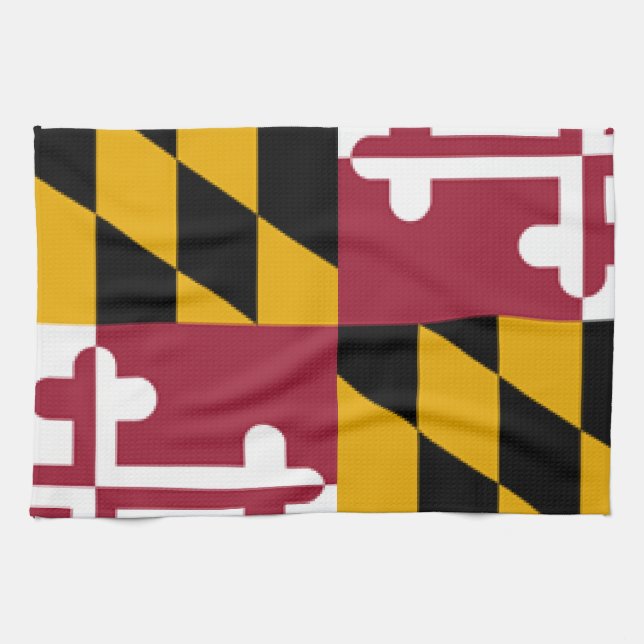 Maryland flagga kökshandduk (Horisontell)