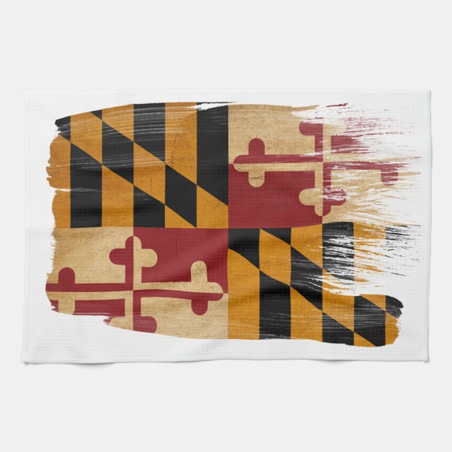 Maryland flagga kökshandduk (Horisontell)