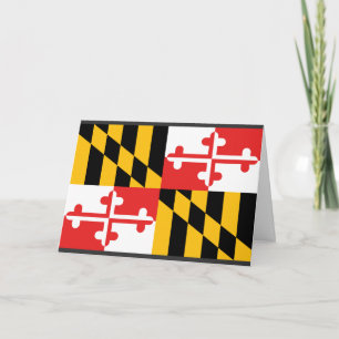 Maryland flagga kort