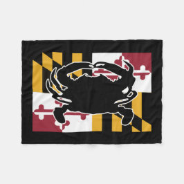 Maryland flagga-/krabbafilt fleecefilt