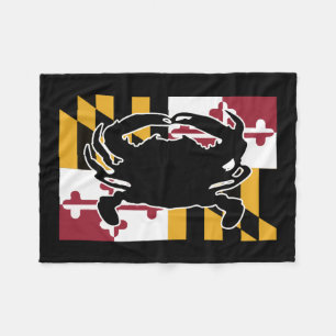 Maryland flagga-/krabbafilt fleecefilt