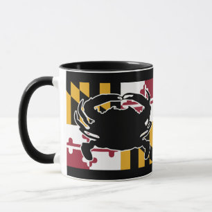 Maryland flagga-/krabbamugg mugg