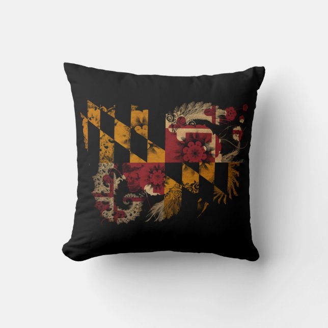 Maryland flagga kudde (Framsida)
