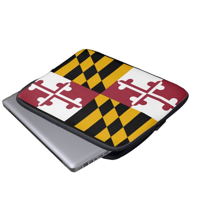 Maryland flagga laptop fodral (Framre botten)