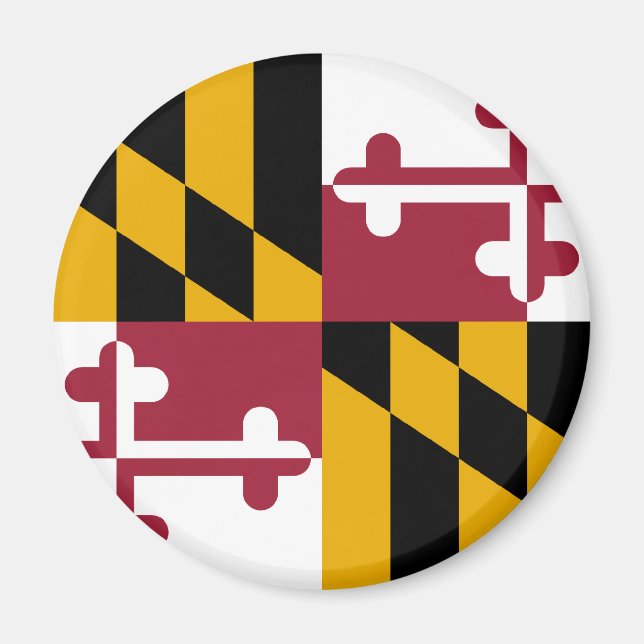 Maryland Flagga Magnet (Framsidan)