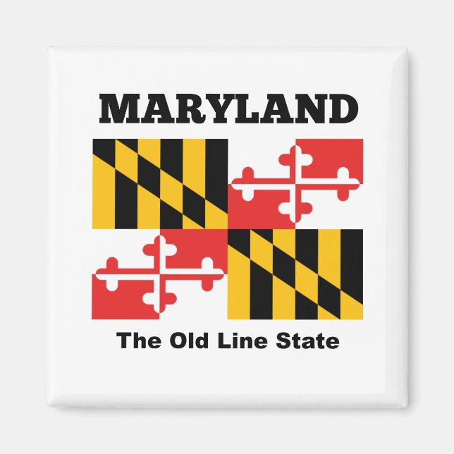 Maryland flagga magnet (Framsidan)