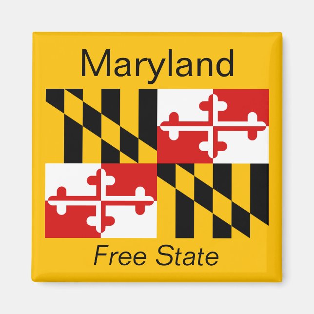 Maryland Flagga Magnet (Framsidan)
