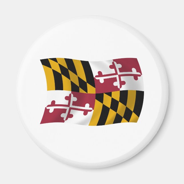Maryland Flagga Magnet (Framsidan)