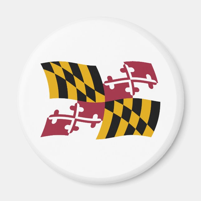 Maryland Flagga Magnet (Framsidan)