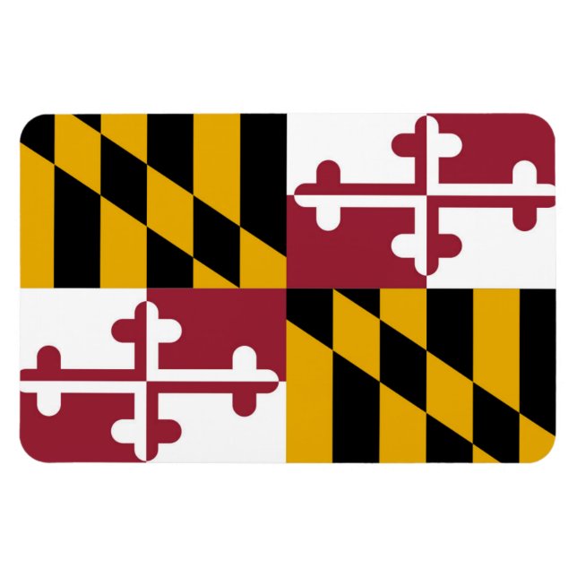 Maryland flagga magnet (Horisontell)