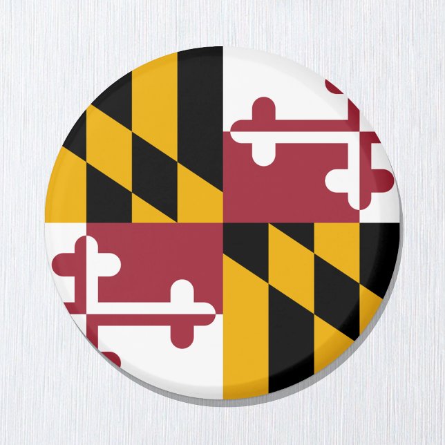 Maryland flagga & Maryland, USA helgdag/sport Magnet (Skapare uppladdad)