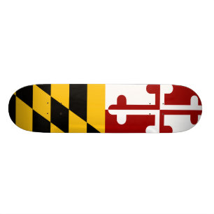 Maryland flagga mini skateboard bräda 18,5 cm