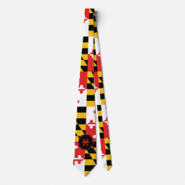 Maryland Flagga Monogram Personlig Neck Tie Slips