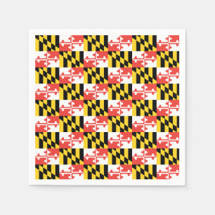 Maryland Flagga Napkins Pappersservett