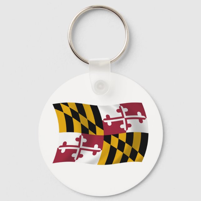 Maryland Flagga Nyckelring (Framsida)