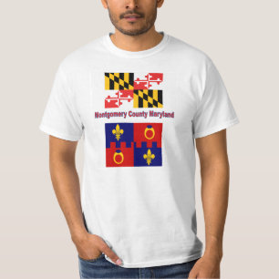 Maryland flagga och Montgomery County Tröja